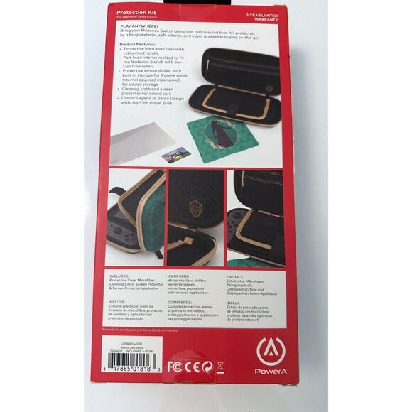 PowerA Nintendo Switch Protection Kit [ The Legend of Zelda Edition Green case - Picture 3 of 3